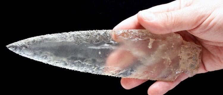 Scientists find amazing 5,000-year-old crystal dagger in Spain. This mythical looking dagger may have played a symbolic role in prehistoric Iberian society.