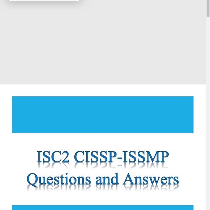 ISC2 CISSP-ISSMP Questions and Answers PDF