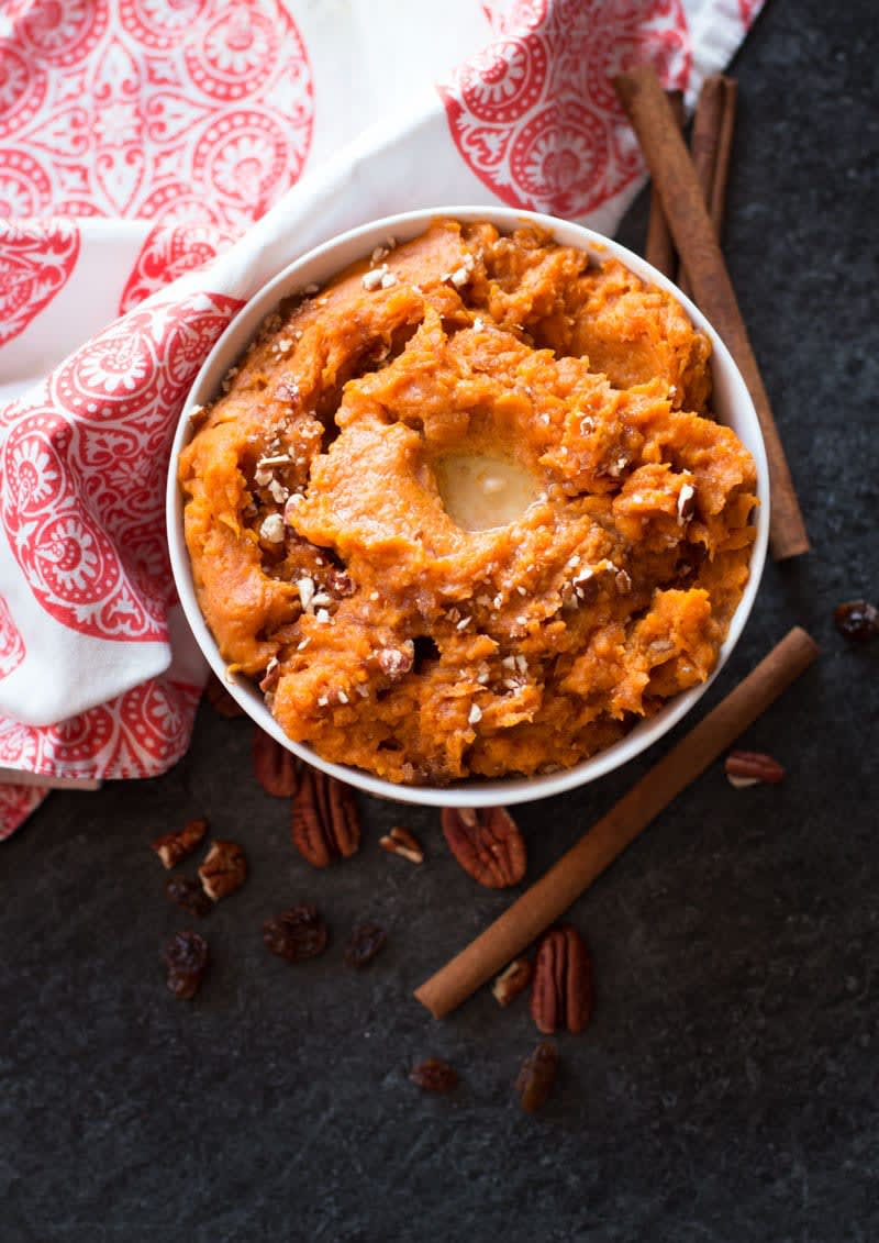 Autumn Spiced Mashed Sweet Potatoes- Recipes Worth Repeating
