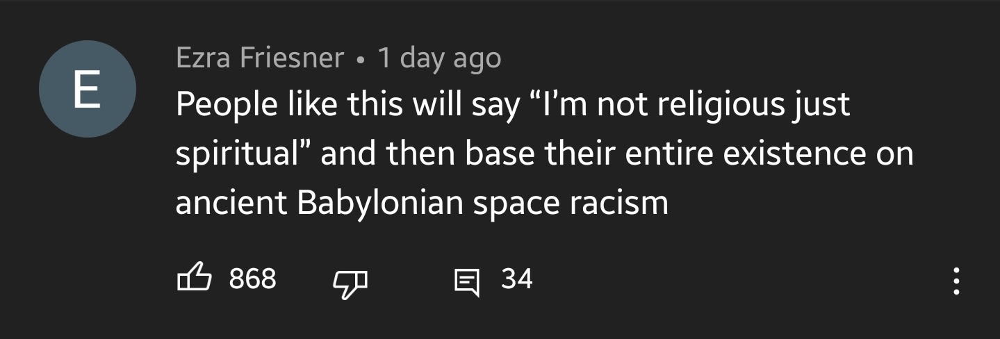 Astrology is Babylonian space racism