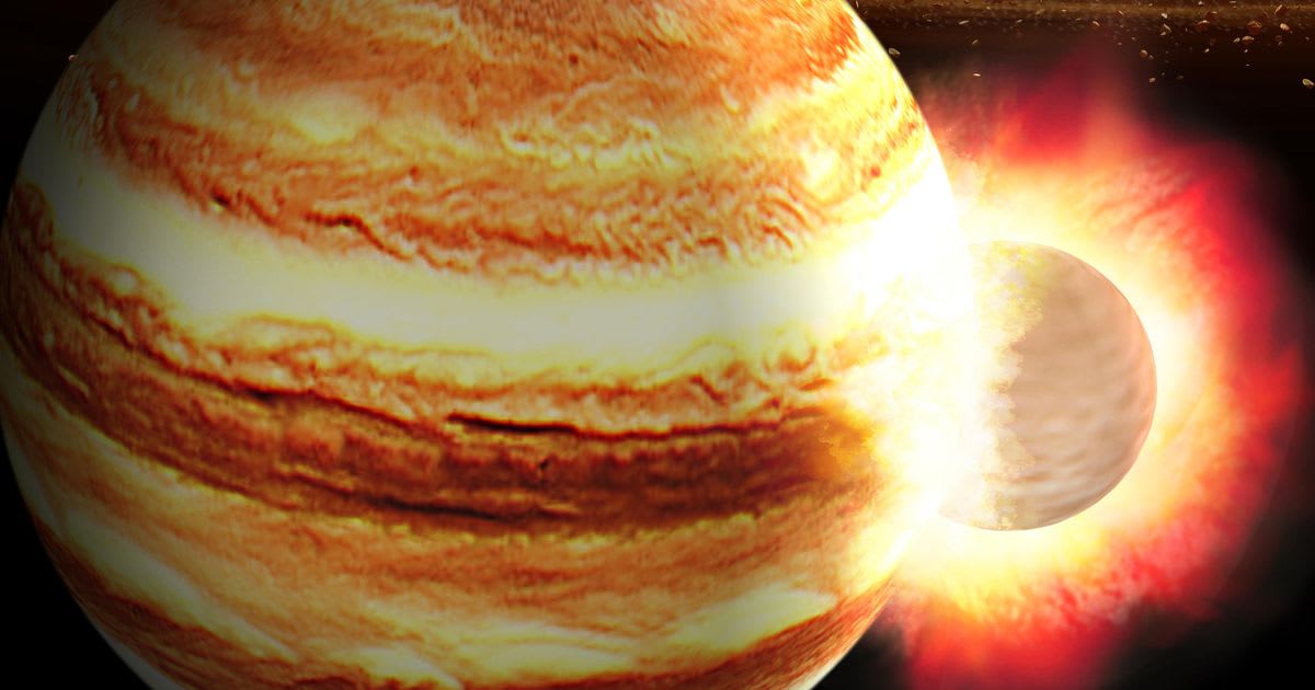 A small asteroid makes a huge flash slamming into Jupiter