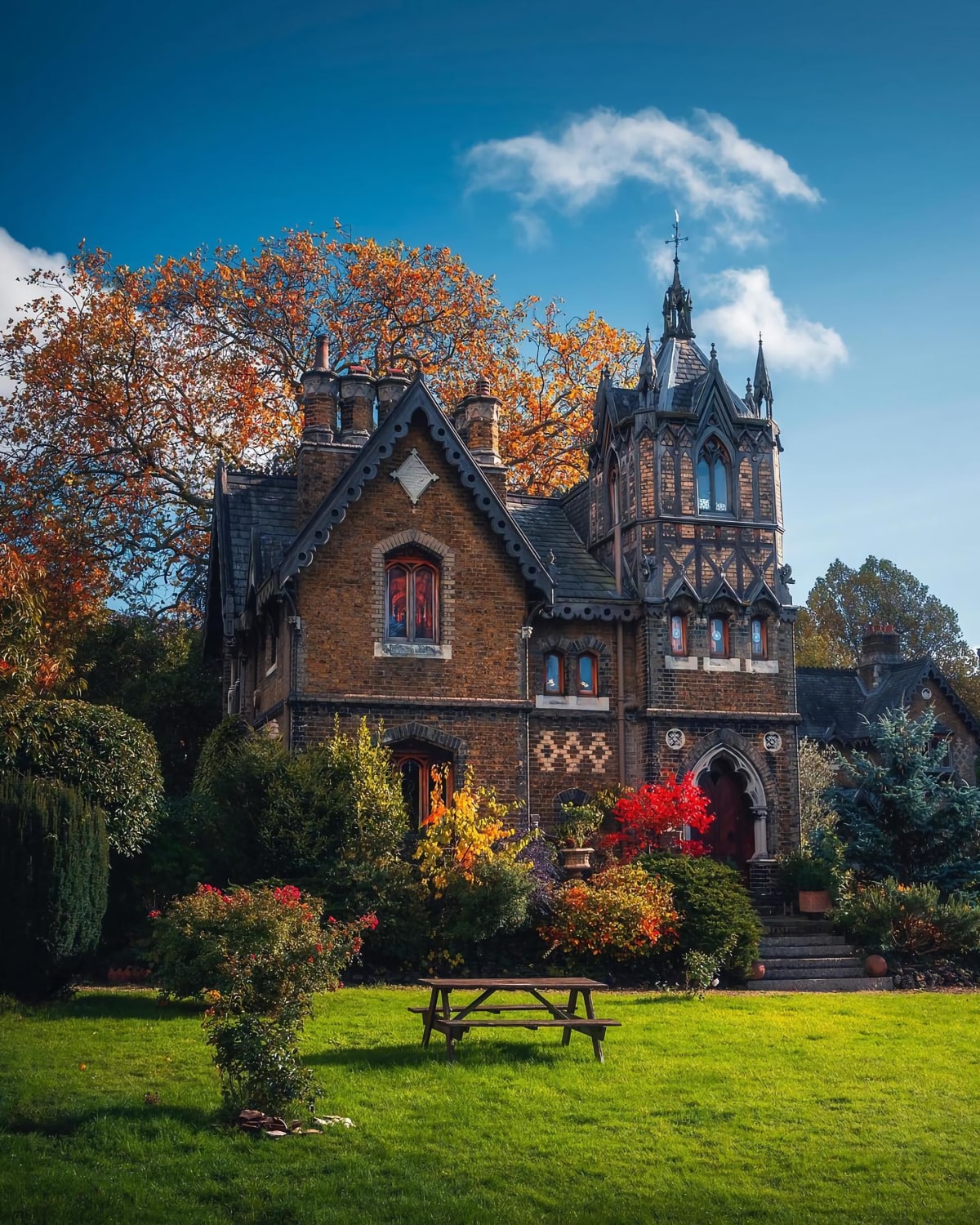 Gothic looking building in Highgate, London