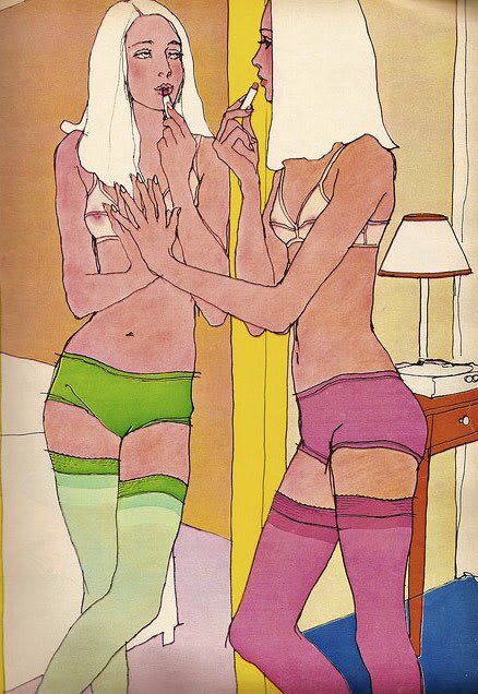 Fashion illustrations by Antonio Lopez (1943-1987).