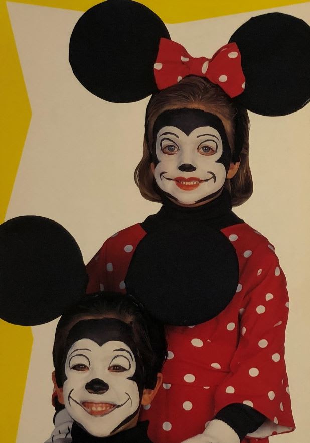 Mickey and Minnie Mouse costumes from Hell.