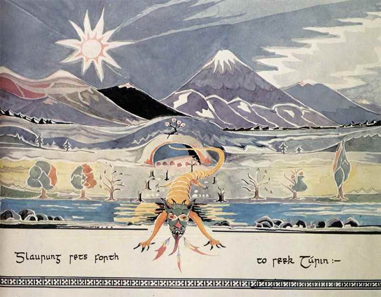 110 Drawings and Paintings by J.R.R. Tolkien: Of Middle-Earth and Beyond