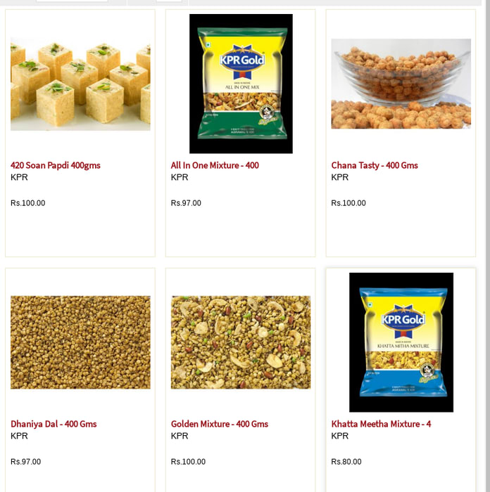 KPR Food Products / Online Nameen-Sweets-Chocolates Hub