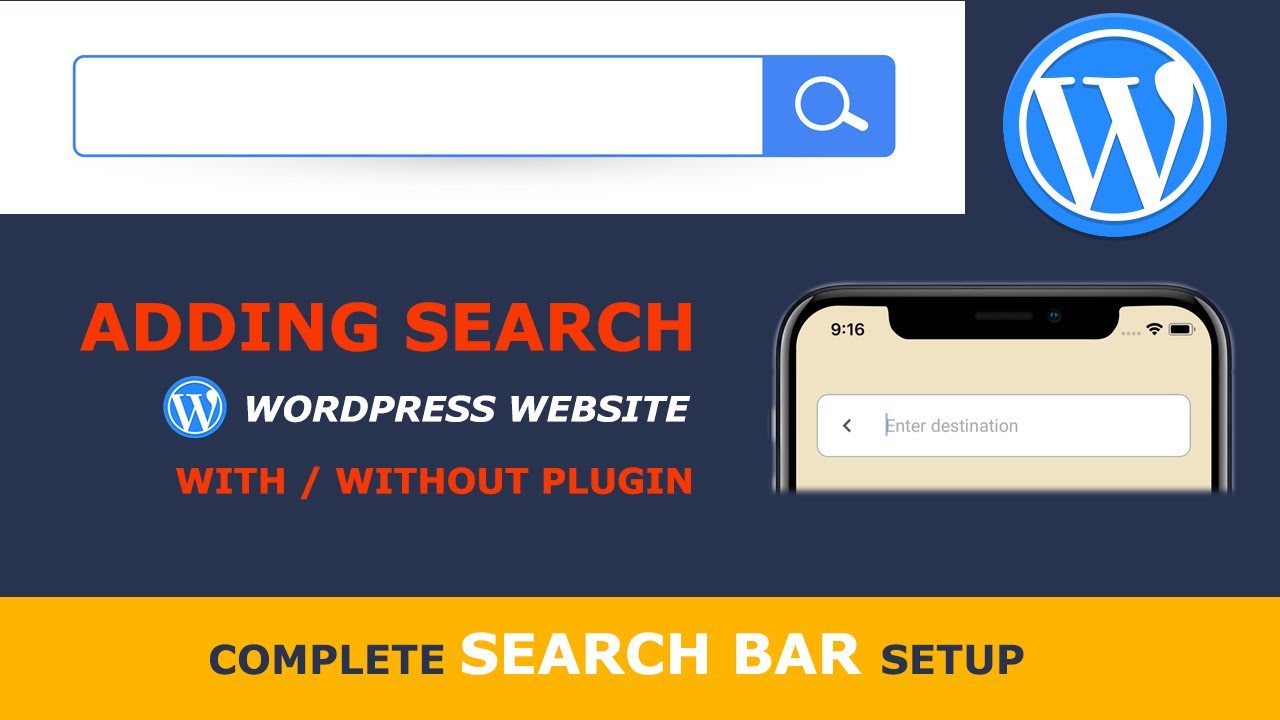 How to Add Search in Wordpress