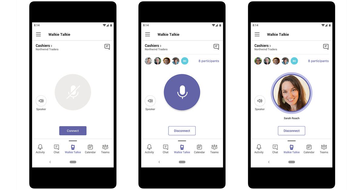 Microsoft Teams is getting a Walkie Talkie feature so you can reach colleagues all day long
