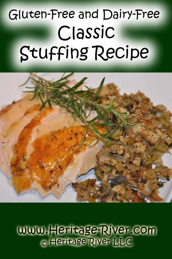 Easy Gluten and Dairy Free Homemade Classic Stuffing Recipe