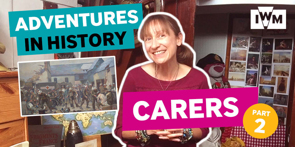 Adventurers, it's almost time to share inspiring stories of people who provided medical care in the First World War. Join IWM expert Ngaire tomorrow at 2:00 PM for Adventures in History: Carers Part 1.