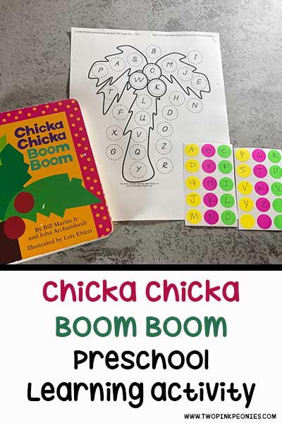 Chicka Chicka Boom Boom Toddler Activity