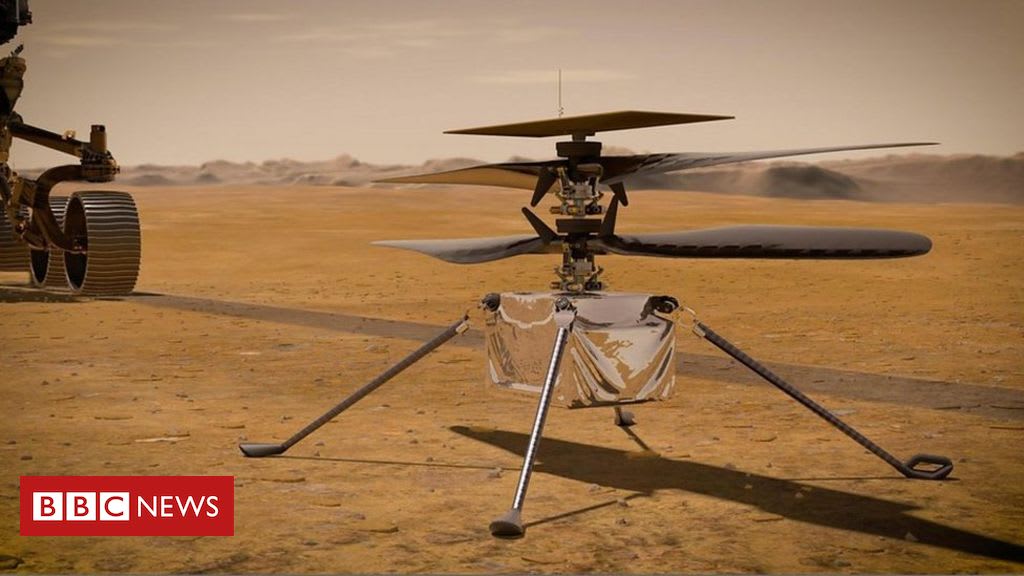 The first aircraft to fly on another planet