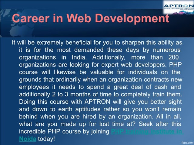 PHP Training with Certification by Industry Certified Experts
