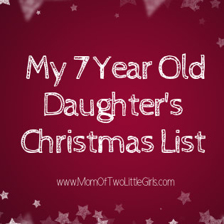 My daughter's Christmas List.