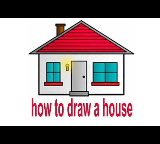 How to Draw a Cartoon House, #YouTubeKids, #Howtodraw, #Howtopaint