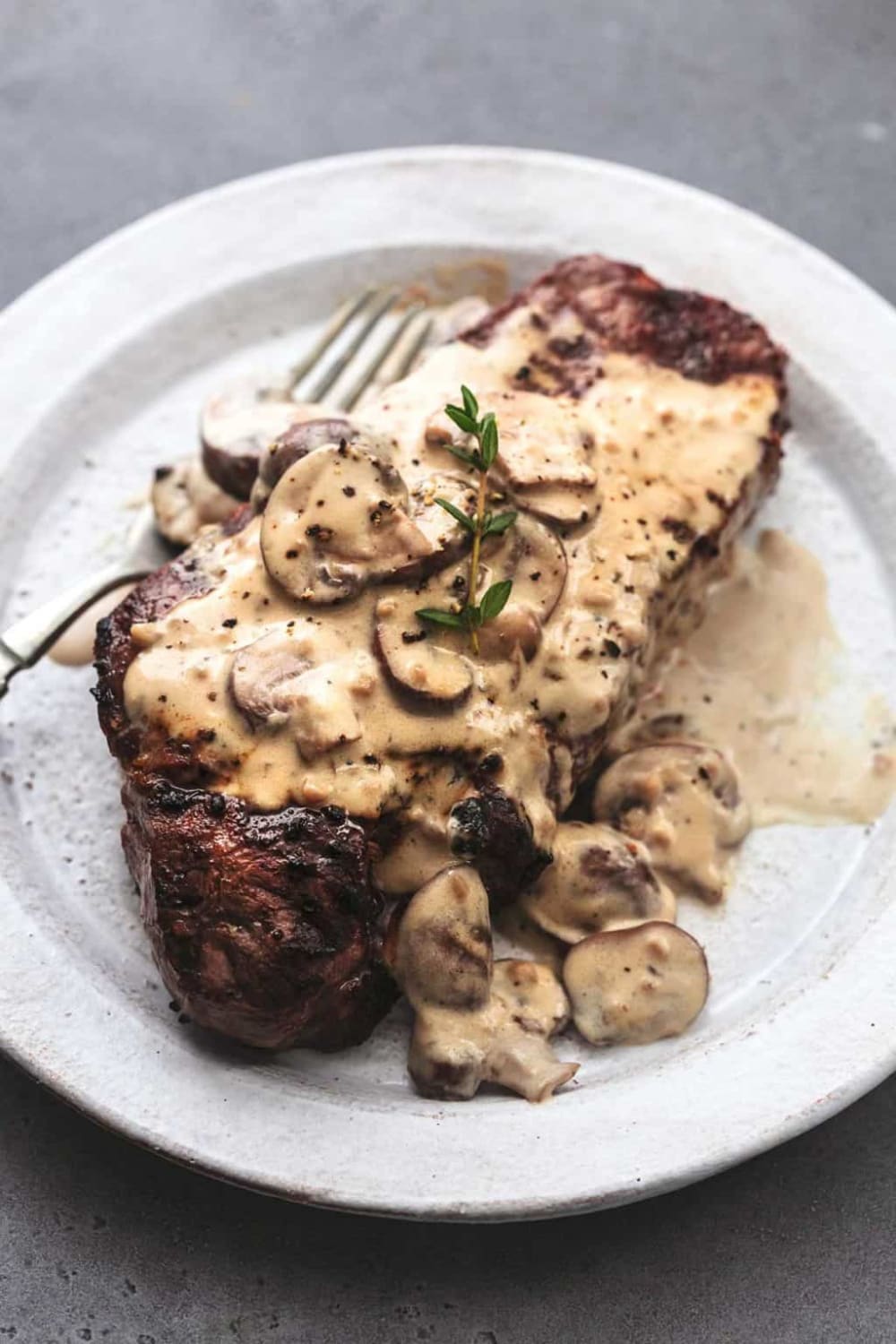 Mushroom Sauce for Steak | Creme De La Crumb in 2021 | Steak sauce, Mushroom sauce, Stuffed mushrooms