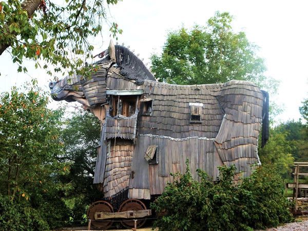 At This Bed and Breakfast, You Can Stay Inside a Motorized Trojan Horse