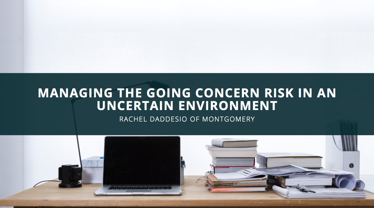 Rachel Daddesio: Managing the Concern Risk in Uncertain Environments
