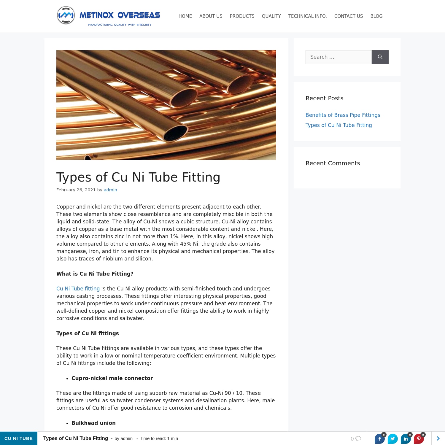 Blog on Stainless Steel, Duplex Steel, Super Duplex Steel Pipe Fittings
