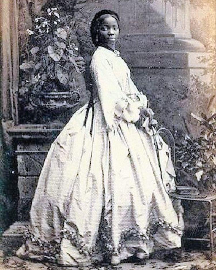 Queen Victoria’s Goddaughter Sarah Forbes Bonetta, 1843 - 1880. Born into a Royal, African dynasty she was taken to England and “gifted” to Queen Victoria, from one royal family to another. Spending her life between the British royal household and her homeland in Africa.