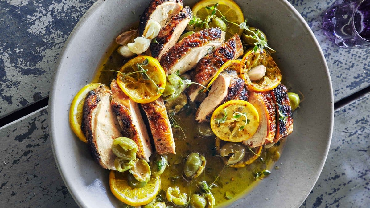 Grilled Chicken with Lemon and Thyme Recipe