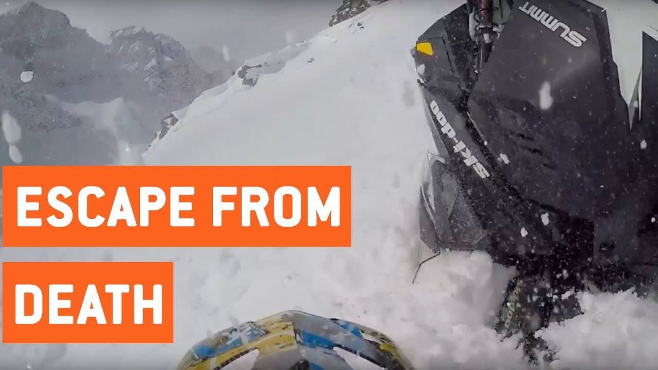 Snowmobiler Survives Big Avalanche | Snowed In