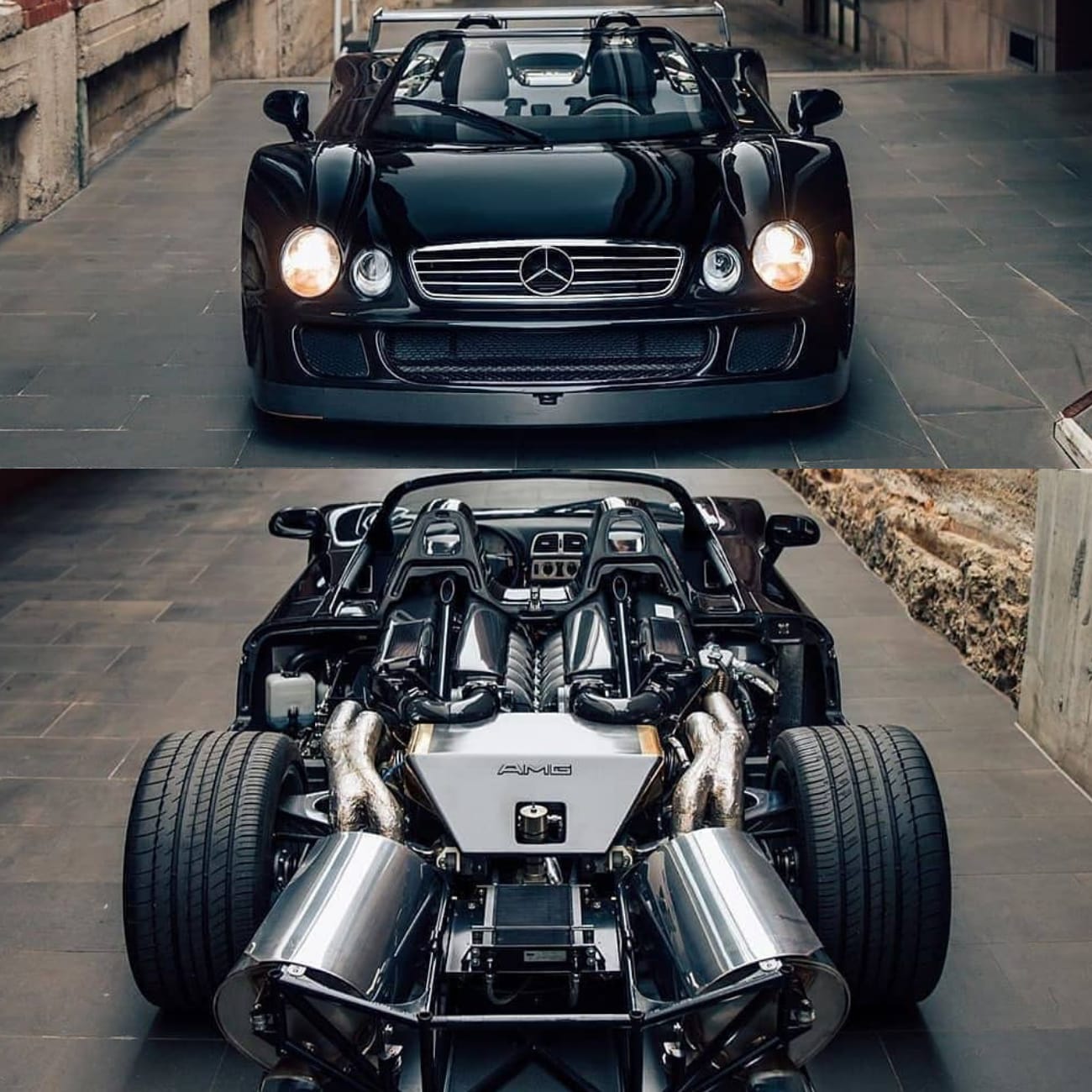 Mercedes CLK GTR Roadster, in legendary black