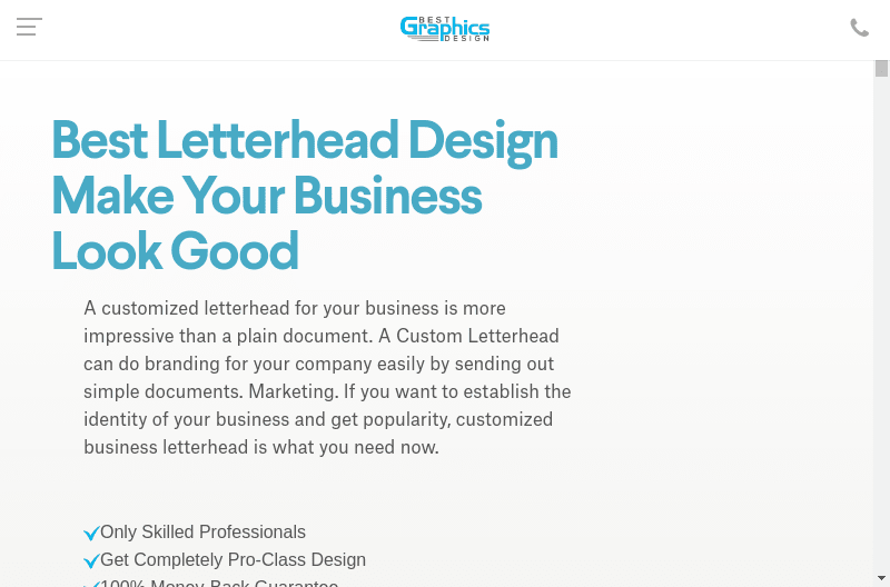 Custom Letterhead Design Service In A BOX - Best Graphics Design