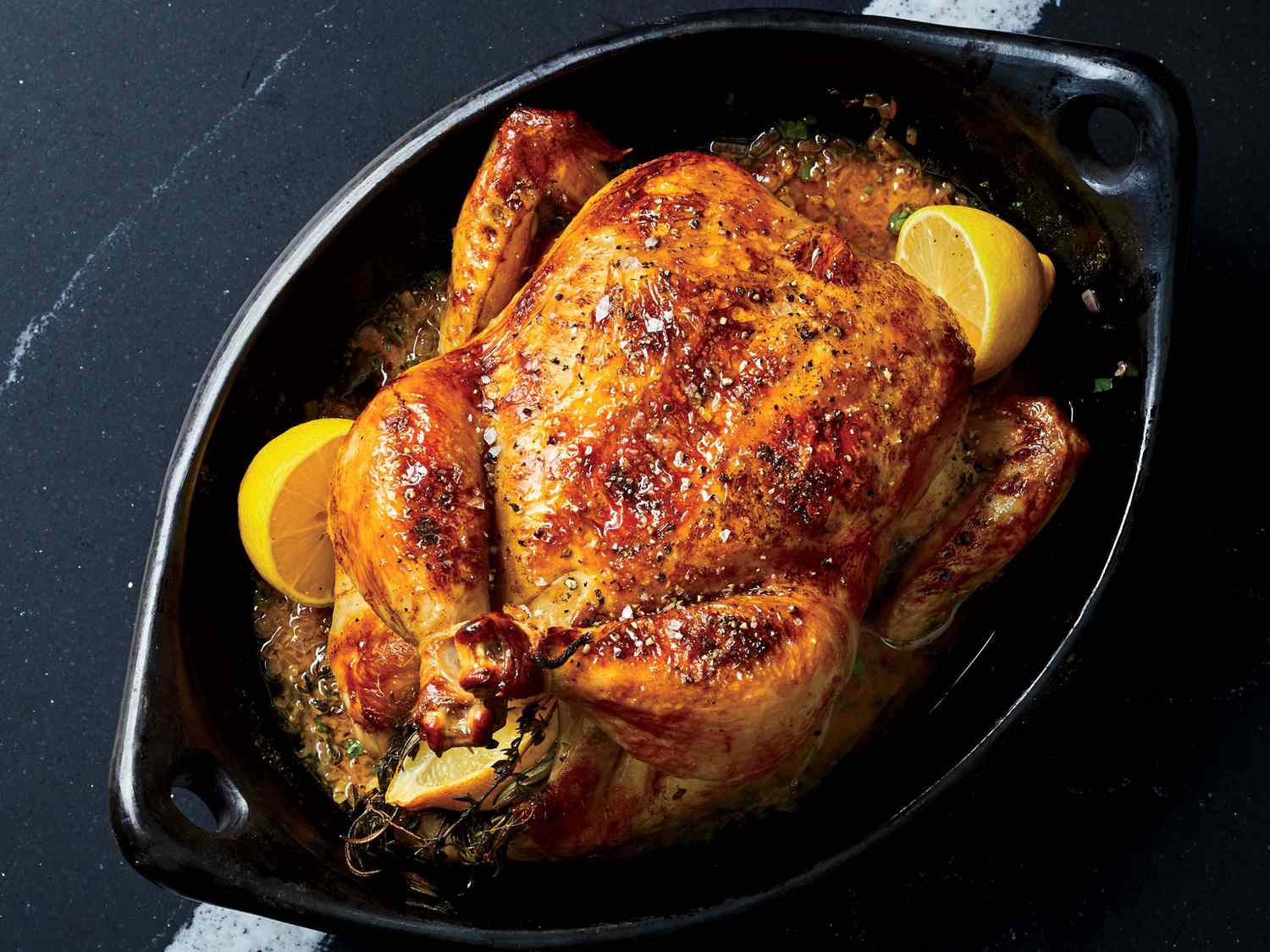 Juicy Lemon-and-Herb Roast Chicken Recipe