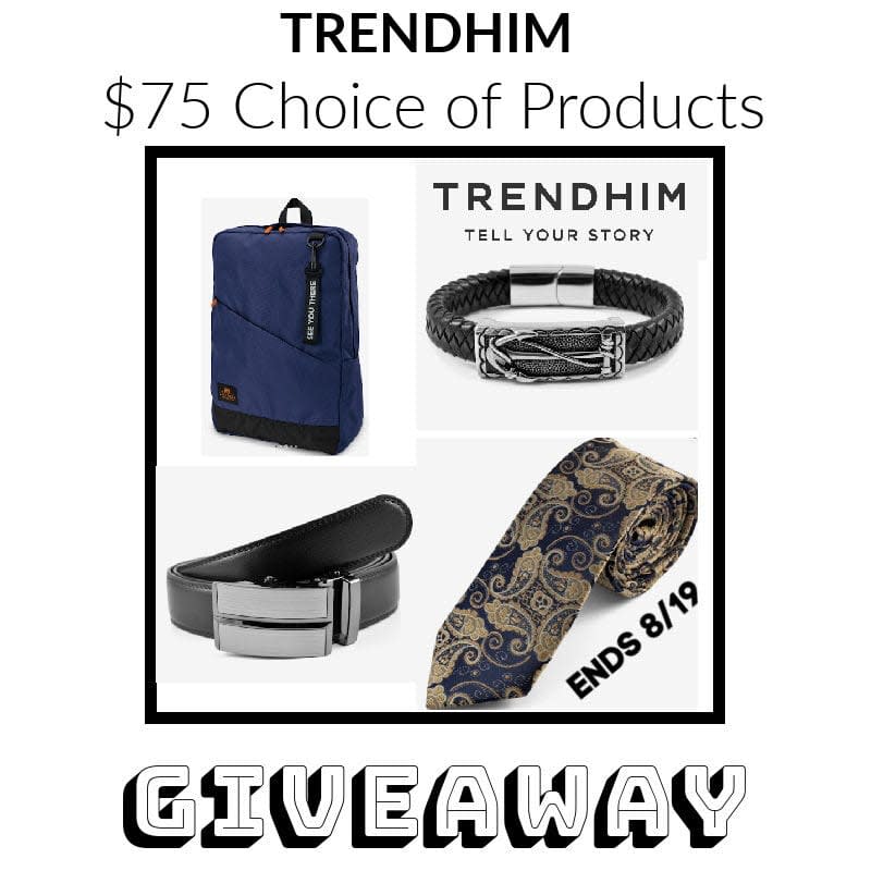 @Trendhim $75 Choice of Products Giveaway (Ends 8/19) @las930