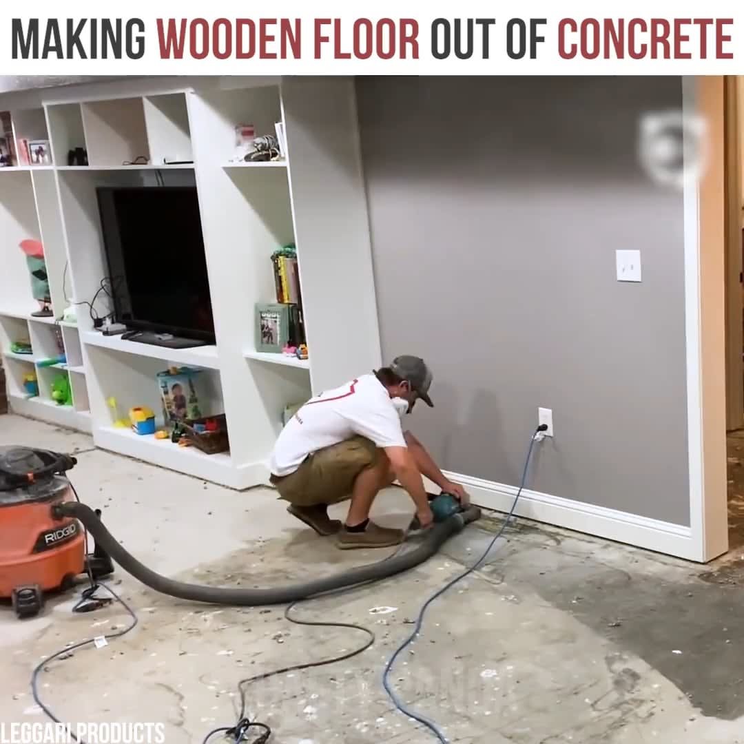 Making a Wooden Floor out of Concrete