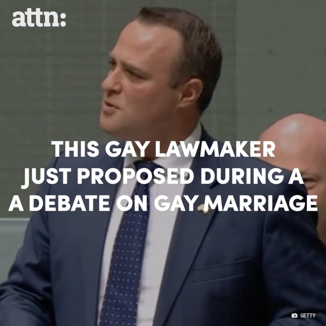 This Australian lawmaker just proposed to his partner during a floor debate on gay marriage 💕