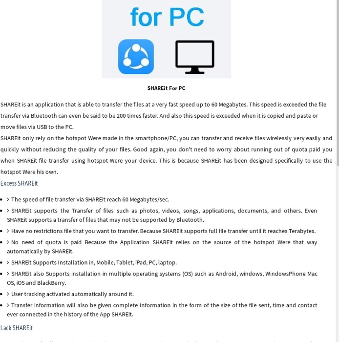 Download SHAREit For PC Latest Version