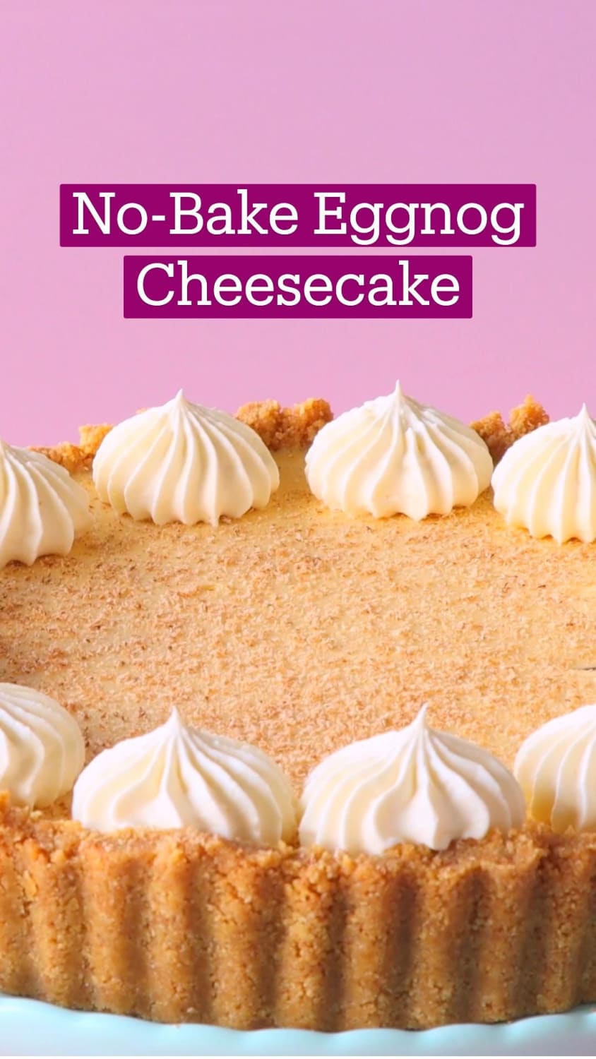 No-Bake Eggnog Cheesecake