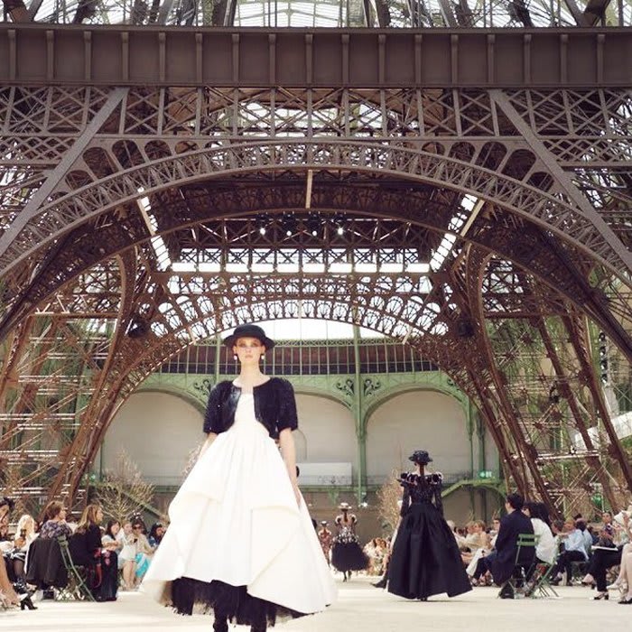 11 iconic chanel fashion shows illustrate karl lagerfeld's wild imagination