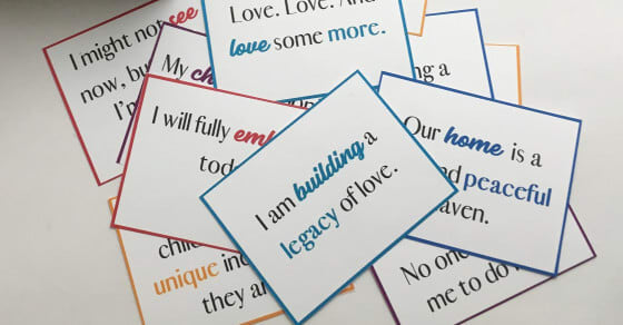 You Need This! Positive Parenting Affirmations & Printable Cards