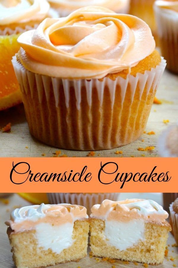 Orange Creamsicle Cupcakes - Homemade Food Junkie