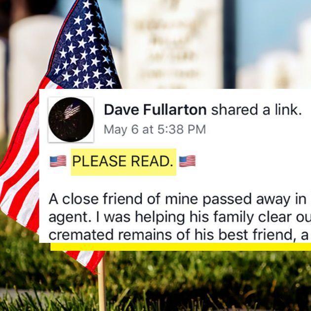 After Accidentally Finding A Veteran's Ashes, He Set Off On A Search To Find His Family