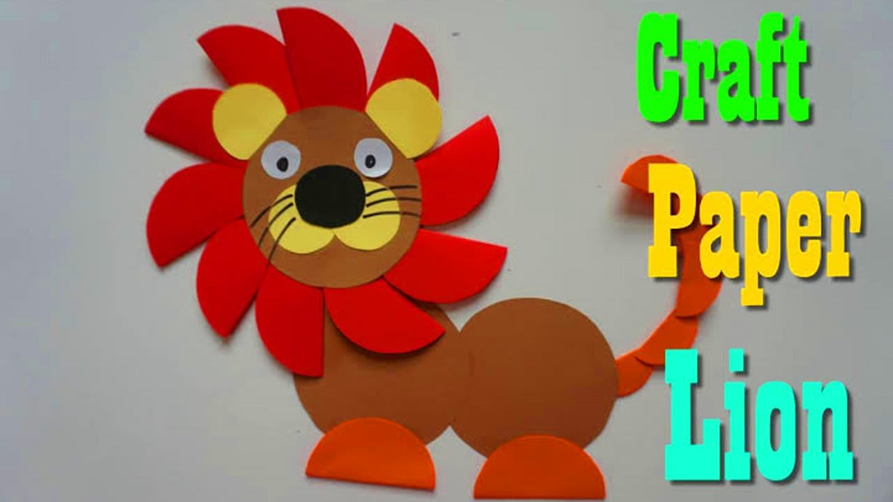 How To Make A Paper Lion Tiger Paper Craft