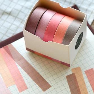 Kawaii Washi Bujo Planner Masking Tape - Pure Color - Cherry Blossom