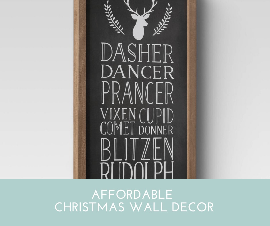 Affordable Christmas Wall Decor - Army Wife With Daughters