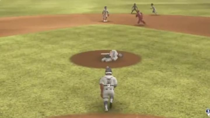 VIDEO: 'Super Mega Baseball 3' Pitcher Getting Drilled in the Nuts by Line Drive is Hilarious