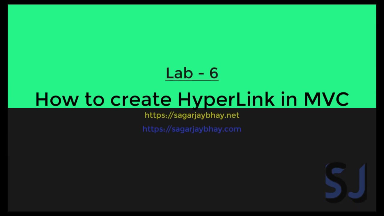 How to generate HyperLink in Asp.Net MVC by Sagar Jaybhay
