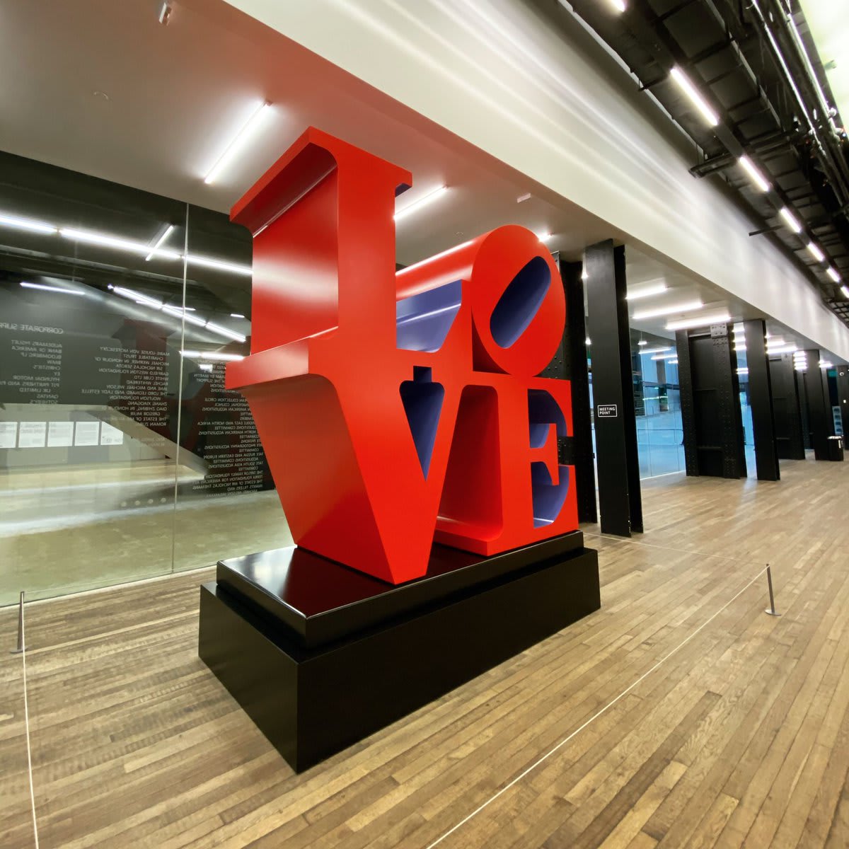Robert Indiana was born in Indiana onthisday in 1928. ❤️ Born Robert Clark, Indiana took his native state's name on moving to New York in 1954, a gesture that started his fascination with America, signage & the power of words. LOVE Red Violet 1966-98 on display at Tate Modern.