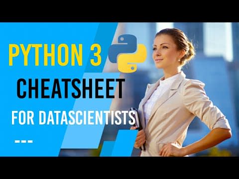 Python 3 Cheat Sheet for Data Science