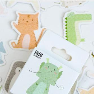 Lovely Planner Paper Label Sticker Box - cute animal market