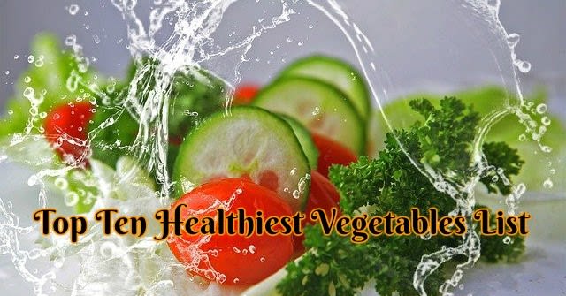Top Ten Healthiest Vegetables List