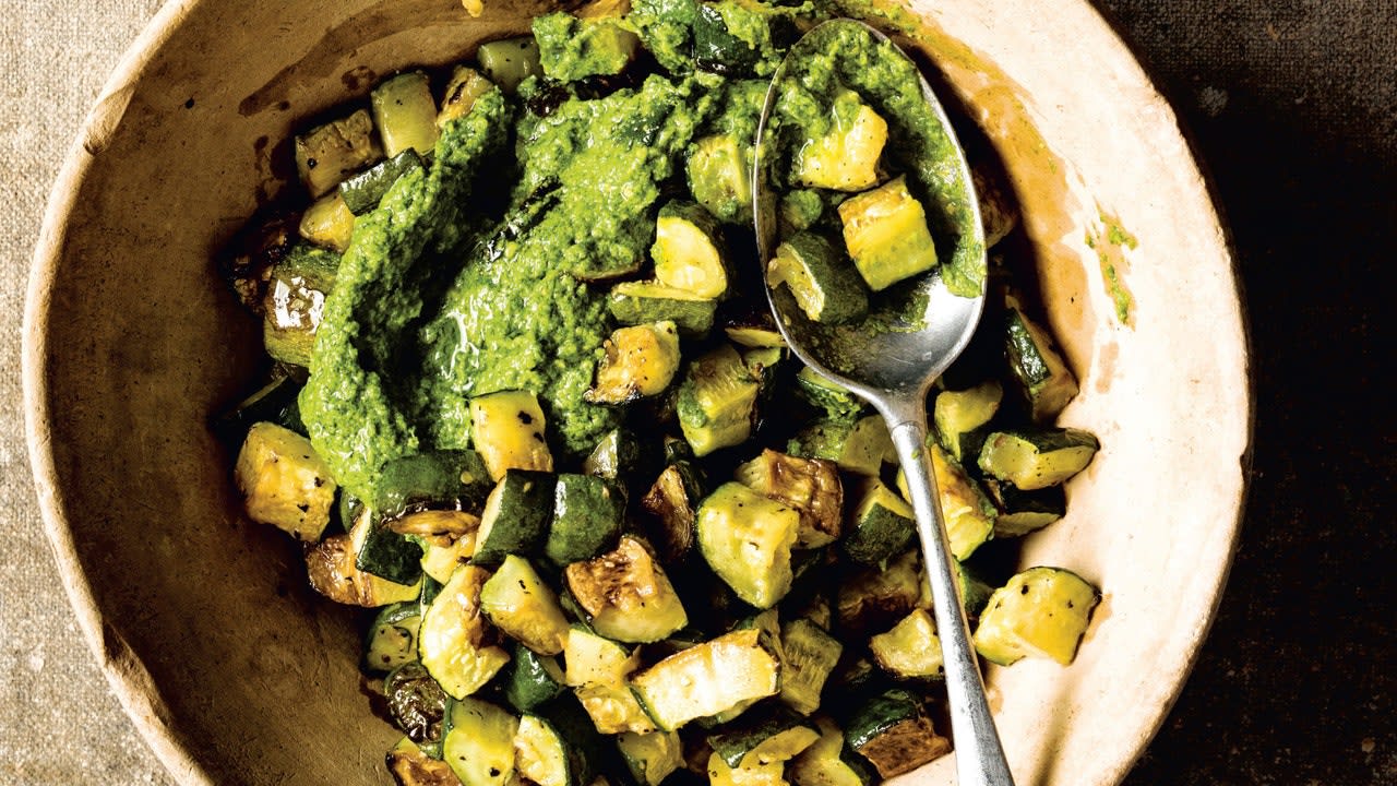 This Oven-Roasted Pesto Zucchini Recipe Is the Ultimate Summer Side Dish