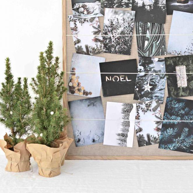 Turn an old picture frame in to a diy Christmas card holder - DIY home decor