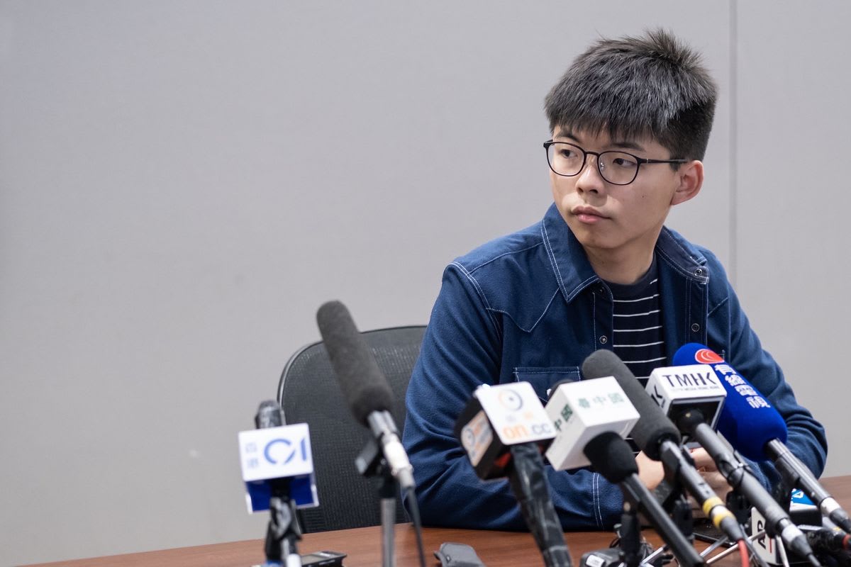 Joshua Wong Vows to Stay in Hong Kong, Calls for China Sanctions